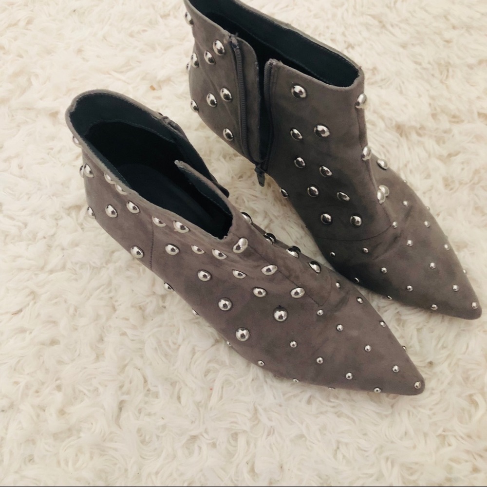 Dorothy Perkins Grey Asha Ankle Boots Boots